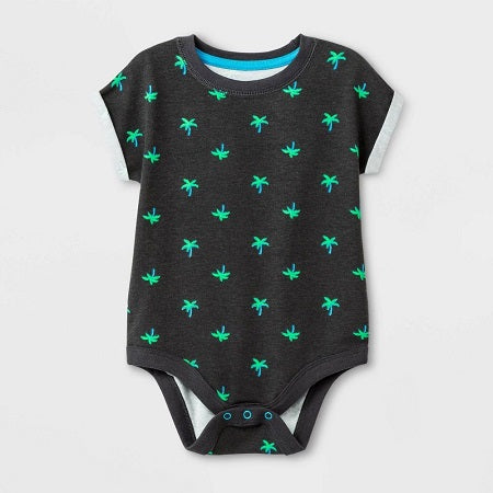 Cat & jack Baby Boys' Stretch Jersey "Palm Tree" Bodysuit